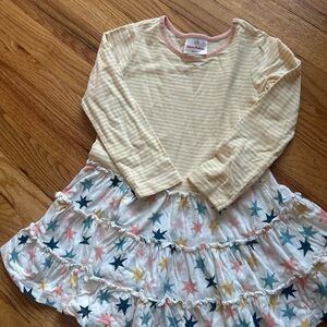 Hanna Andersson Striped and Star Patterned Dress